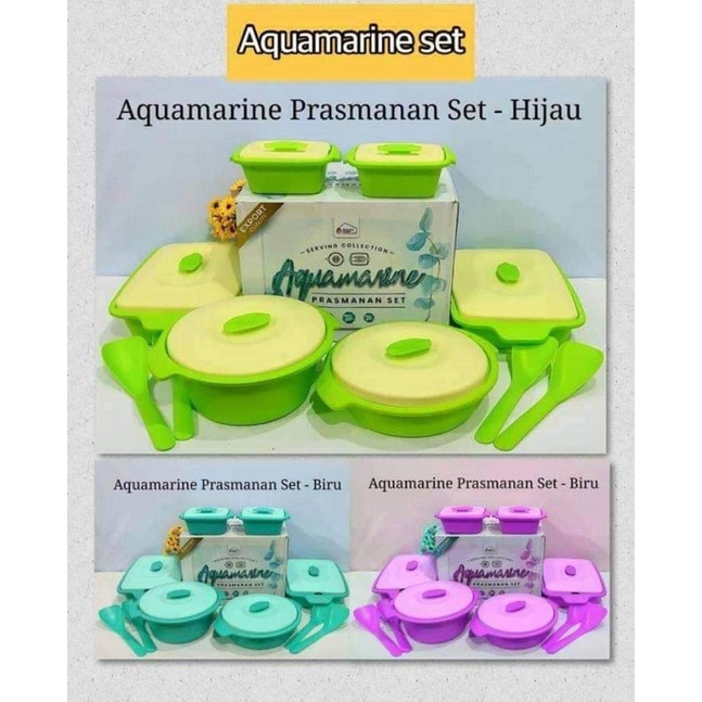 Aquamarine Prasmanan set / Tempat makan / Tempat makan piknik