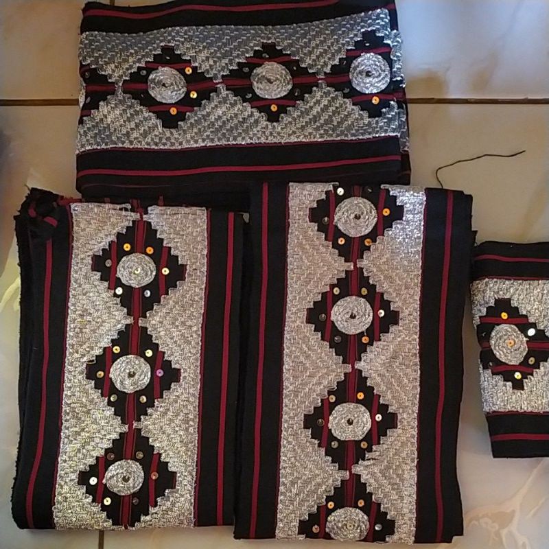 Bisban / Selendang Tapis Lampung Motif Abung Murah-Koin Silver