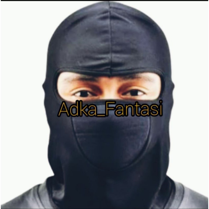 masker ninja hitam polos/masker ninja balaclava full