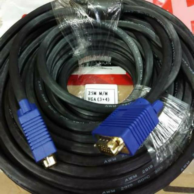 Netline Kabel VGA 25Meter Gold Plate