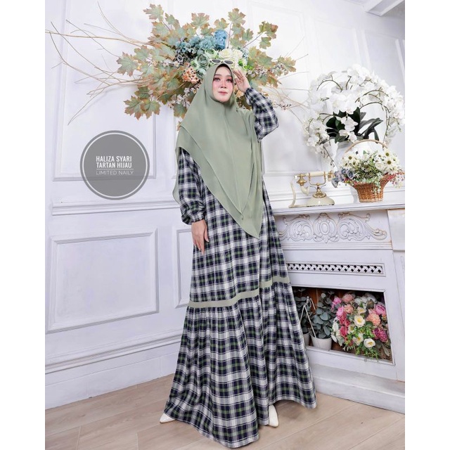 Gamis Daily green haliza Syari