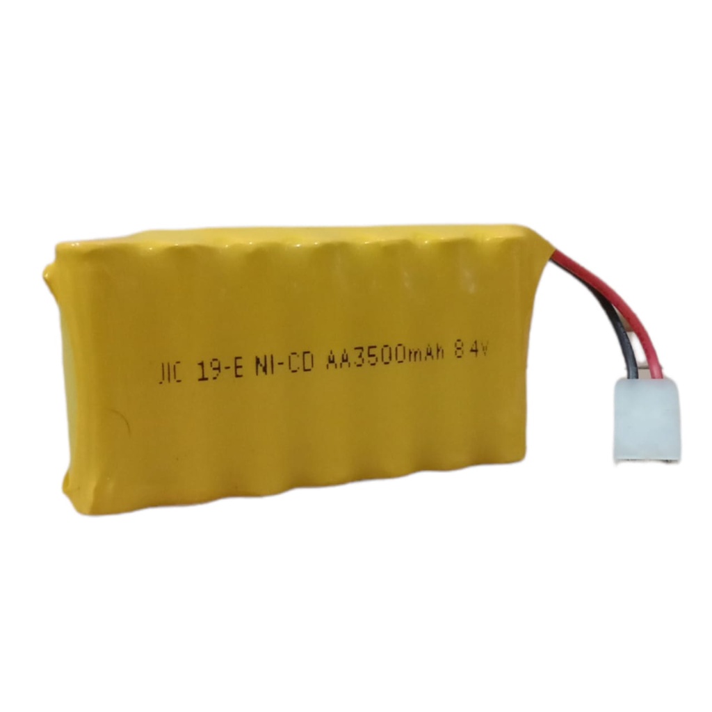 Baterai RC / Remot Control JIC 19-E NI-CD 7X AA 3500mAh 8.4V Soket Putih 2 Pin