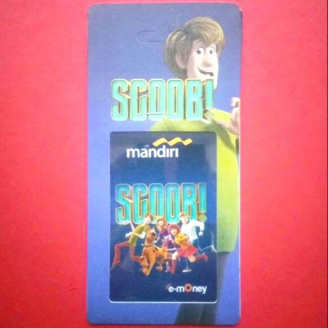 Mandiri eMoney Edisi SCOOB! (Scooby Doo) ORI /Like eTOLL Tapcash Flazz or Brizzi