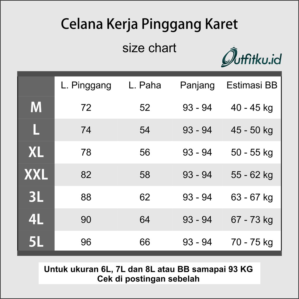 CELANA KERJA WANITA / Celana Kerja Wanita Pinggang Karet / Celana Kain / Celana Panjang M L XL XXL