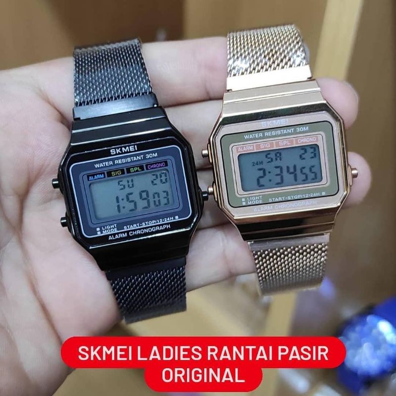 JAM TANGAN SKMEI RANTAI PASIR DIGITAL ORIGINAL