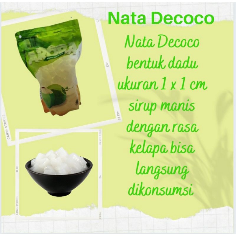 

Minuman Nata Decoco asli olahan air kelapa sirup manis kemasan 500g
