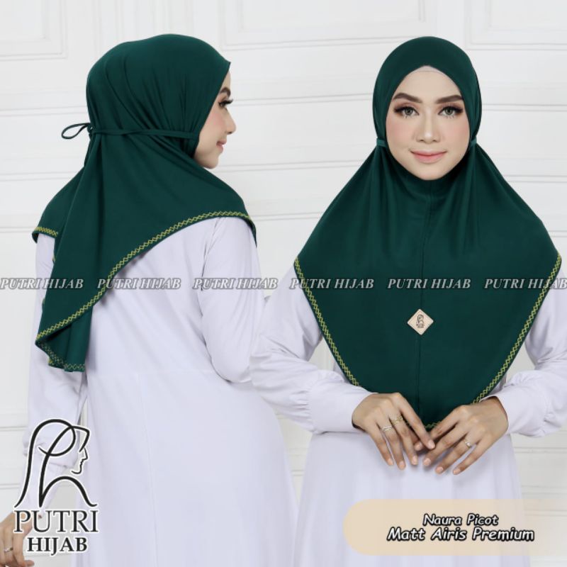 Bergo Tali Naura Picot Ori Putri Hijab