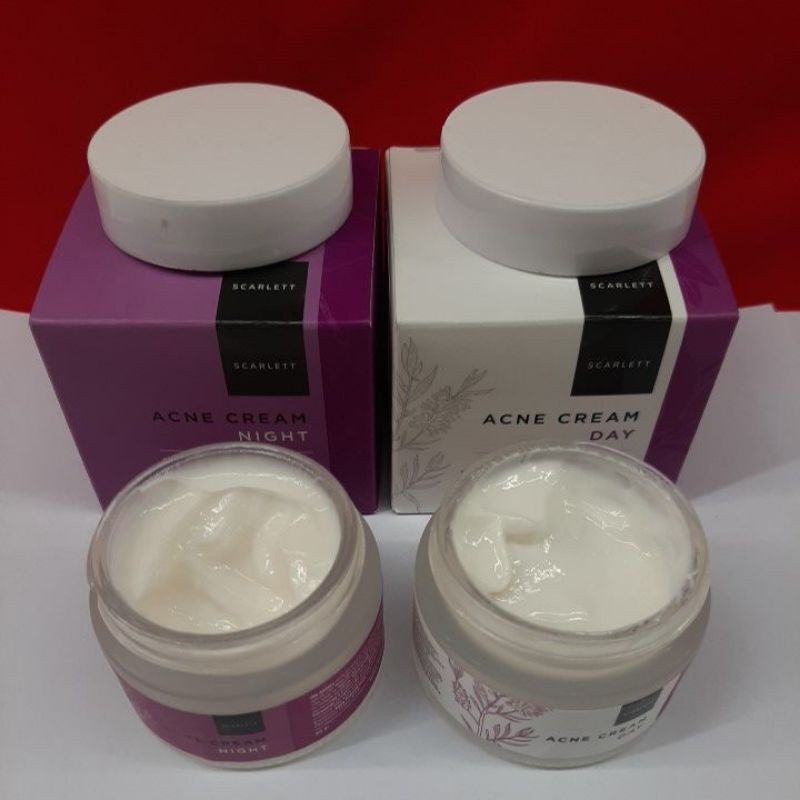 PAKET SCARLETT ACNE CREAM  2 IN 1 POM