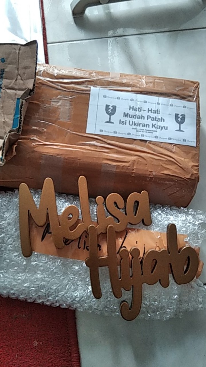 Nama Kayu Custom / Nama Kayu Dekorasi Dinding / Nama Kayu Custom Mahar / Huruf Hijaiyah
