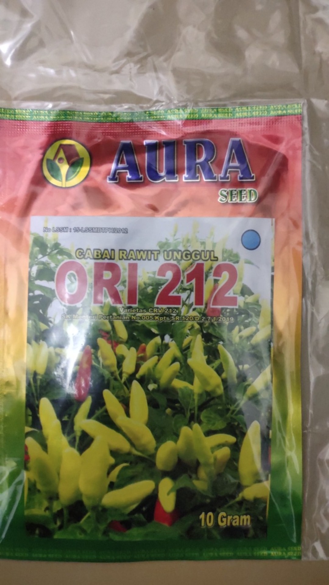 { Premium } -6 >> Benih Cabe Ori 212 Aura Seed ...!!
