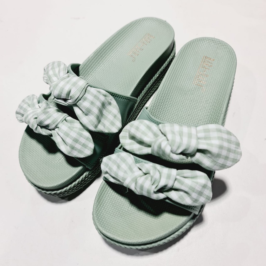 BARA BARA ORIGINAL jelly sandal karet empuk murah wanita import pita kain cewek barabara JSL895L-B2PK18