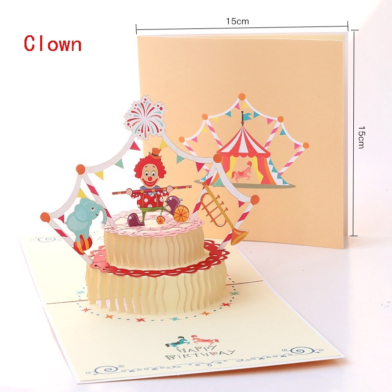 Hot New 3D Pop-up Greeting Card Love Romantic Birthday Christmas Invitation Greeting Card Gift