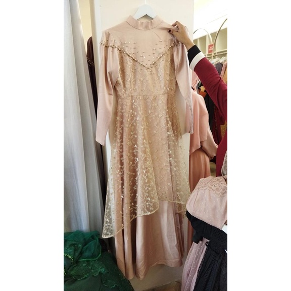 LYF OFFICIAL - RIJECT JIHAN DRESS MOCCA / DRESS PESTA / DRESS KONDANGAN / DRESS MUSLIM / DRESS WANIT