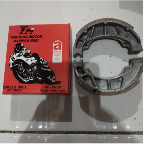 Kampas Rem Belakang Tromol TM Karisma Supra X125 X 125 Revo Blade Absolut SUpra Fit New