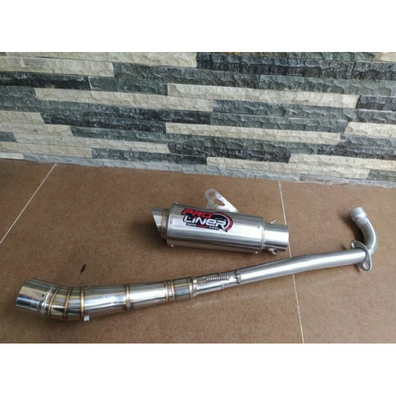 KNALPOT RACING BEBEK PRO LINER SUPRA X 125 KNALPOT SUPRA JUPITER VEGA REVO KOLONG KOMPLIT