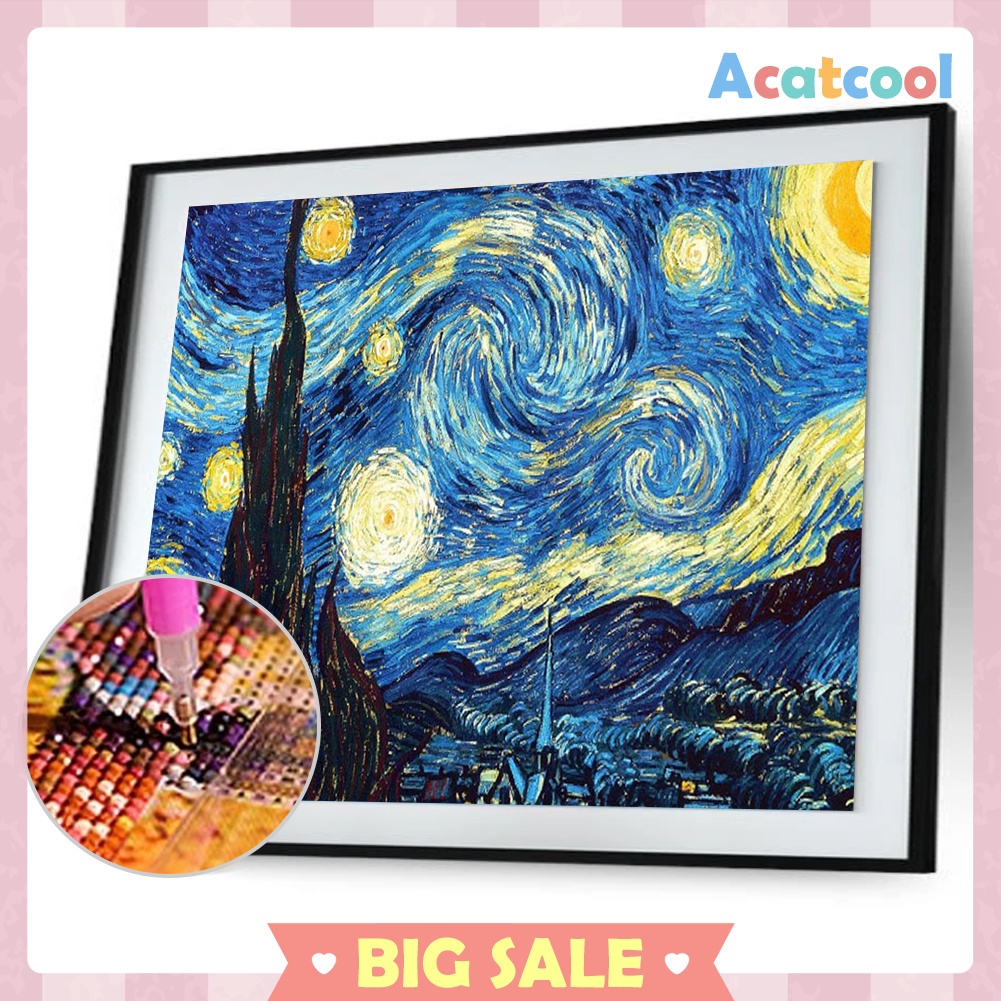 Starry Night 5D Full Drill Diamond Painting Embroidery DIY Cross Stitch