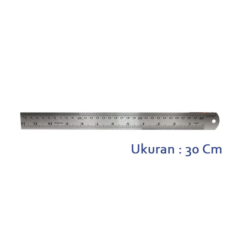 

Penggaris Panjang Besi Joyko Stainless Steel Ruler 30cm Kokoh Murah