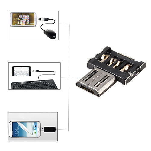 Adapter Converter Micro USB Male To USB Female OTG Untuk Tablet Android