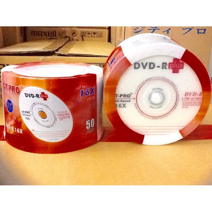 DVD-R Plus GT-PRO 16X 4.7GB (tabung 50pcs)