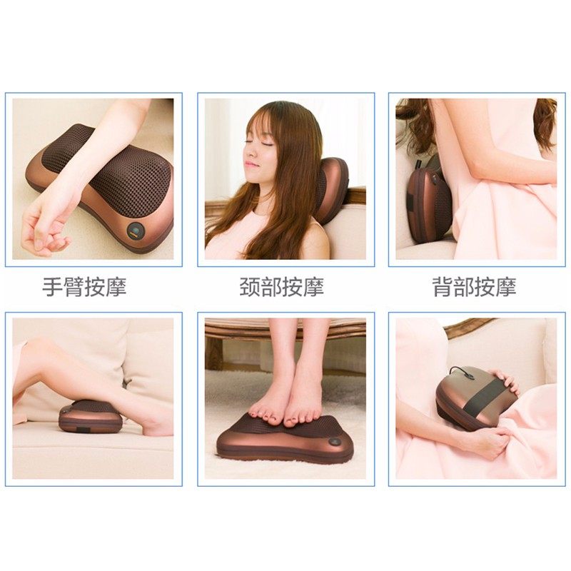 CAR &amp; HOME MASSAGE PILLOW - BANTAL PIJAT LEHER PUNGGUNG KAKI PORTABLE