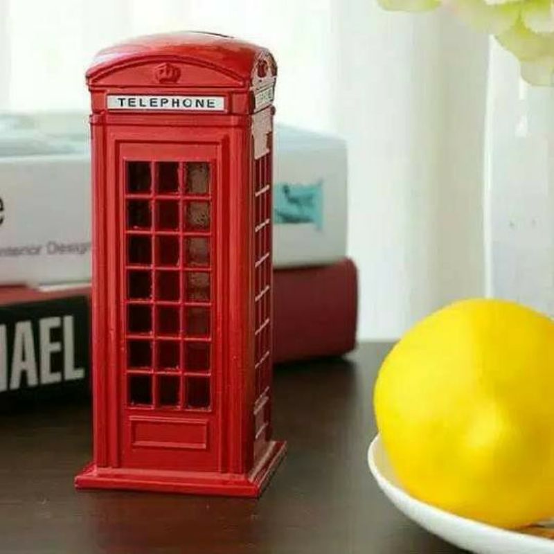 MINIATUR TELEPHONE BOX LONDON 18cm MINIATUR TELEPHONE BOX ENGLAND SOUVENIR LONDON