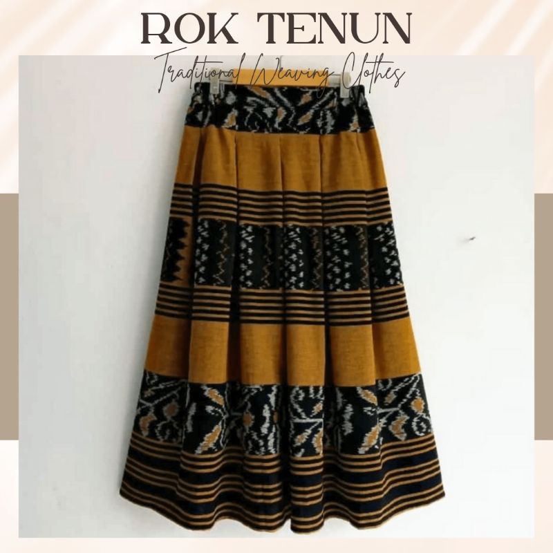 Rok Tenun Etnik - Bawahan Rok Batik Tenun Ikat Troso