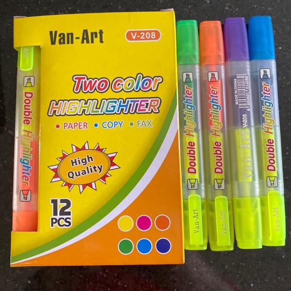 

PROMO (1LUSIN) Highlighter 2 warna bolak balik , highlighter two color V-208 ぬ
