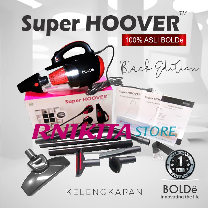 BOLDe SUPER HOOVER BLACK COLOR EDITION - Handy Cyclone Vacuum Cleaner 2 in 1 + Blower