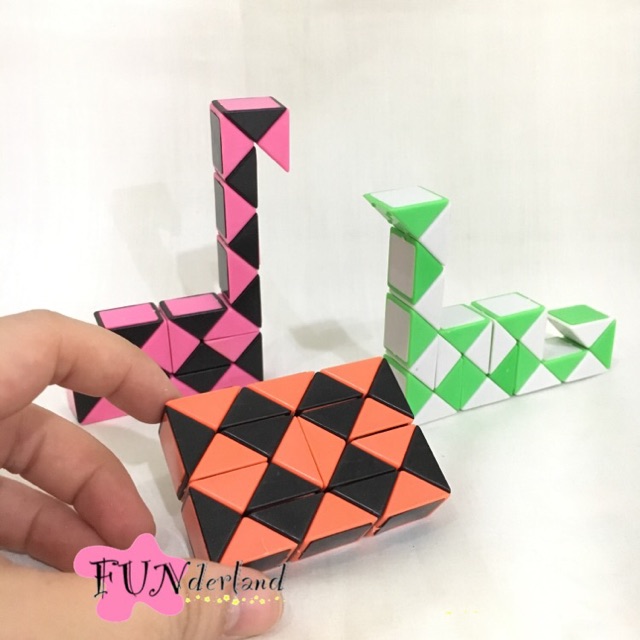 Rubik's Snake mini 24 stanza pieces / Ular / Rubik Twist / Transformable Snake Puzzle