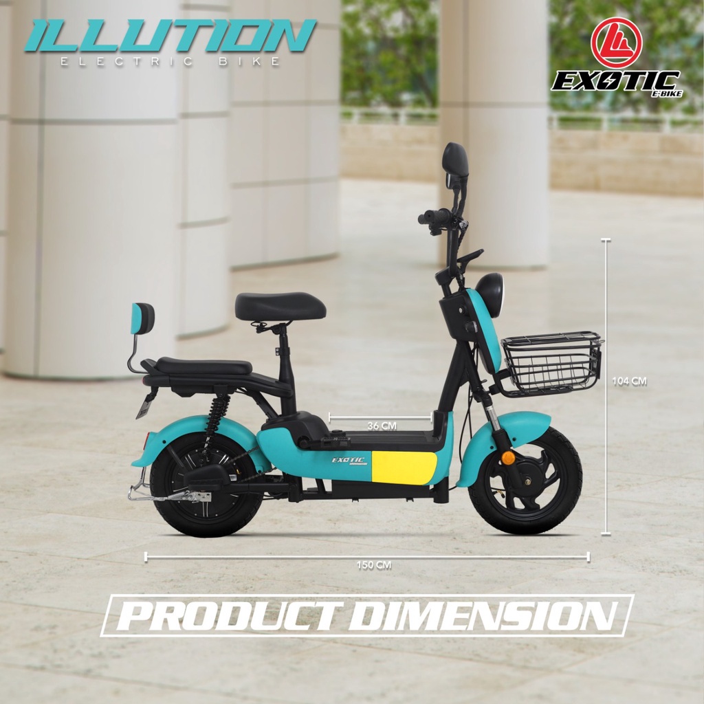 Sepeda Listrik Exotic Illution Garansi Sepeda Listrik E-Bike 500 Watt