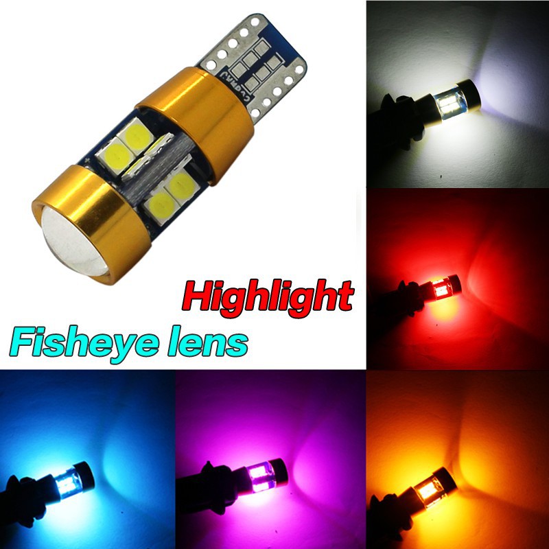 1pc Lampu Led T10 W5W 19smd 3030lamp Untuk Plat Nomor Kendaraan