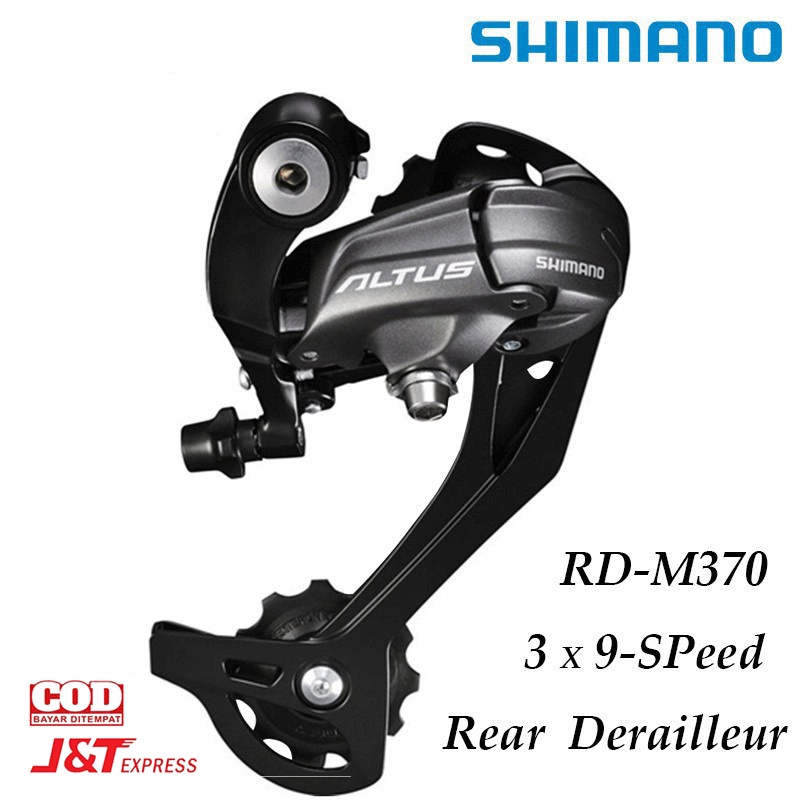 COD Shimano Derailleur Altus RD-M370/M390 Rear Derailleur 7 8 9 Speed MTB