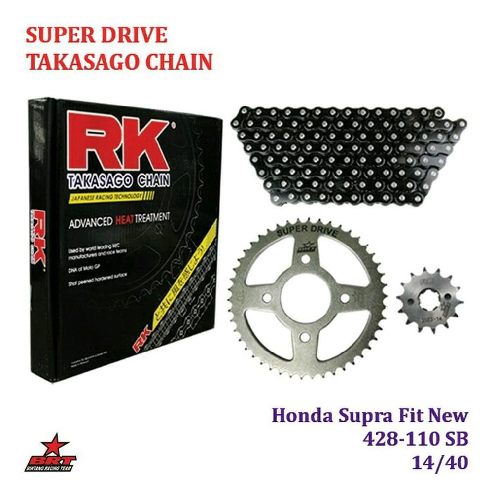 Unik GEAR SET RK TAKASAGO SUPRA FIT NEW 428 110SB 14 40 Diskon