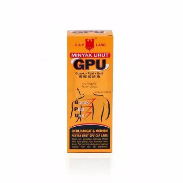 MINYAK URUT GPU (Gosok, Pijat, Urut) Minyak Urut Dari Cap Lang 100 Ml