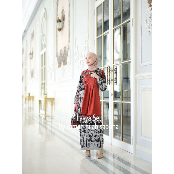 SABRINA TENUN - ILAYYA SET TERACCOTTA (ATASAN & BAWAHAN)