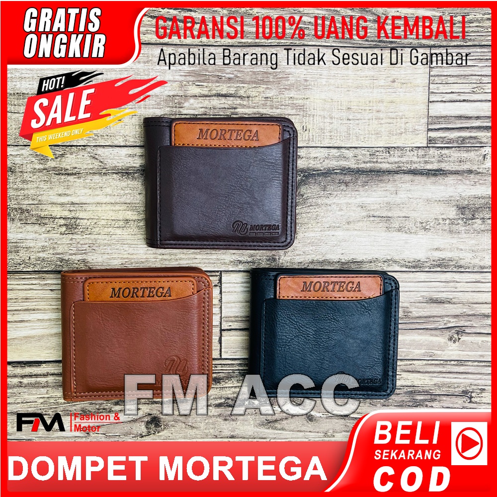 Dompet Kulit Pria Pendek-Dompet Pria Import Mortega-Choklat