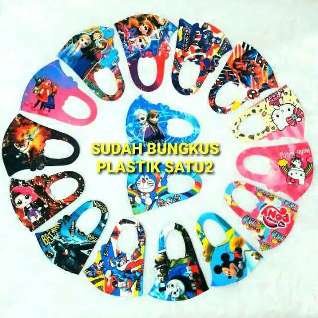 MASKER ANAK FULL PRINTING/ MASKER  ANAK MOTIF KARAKTER