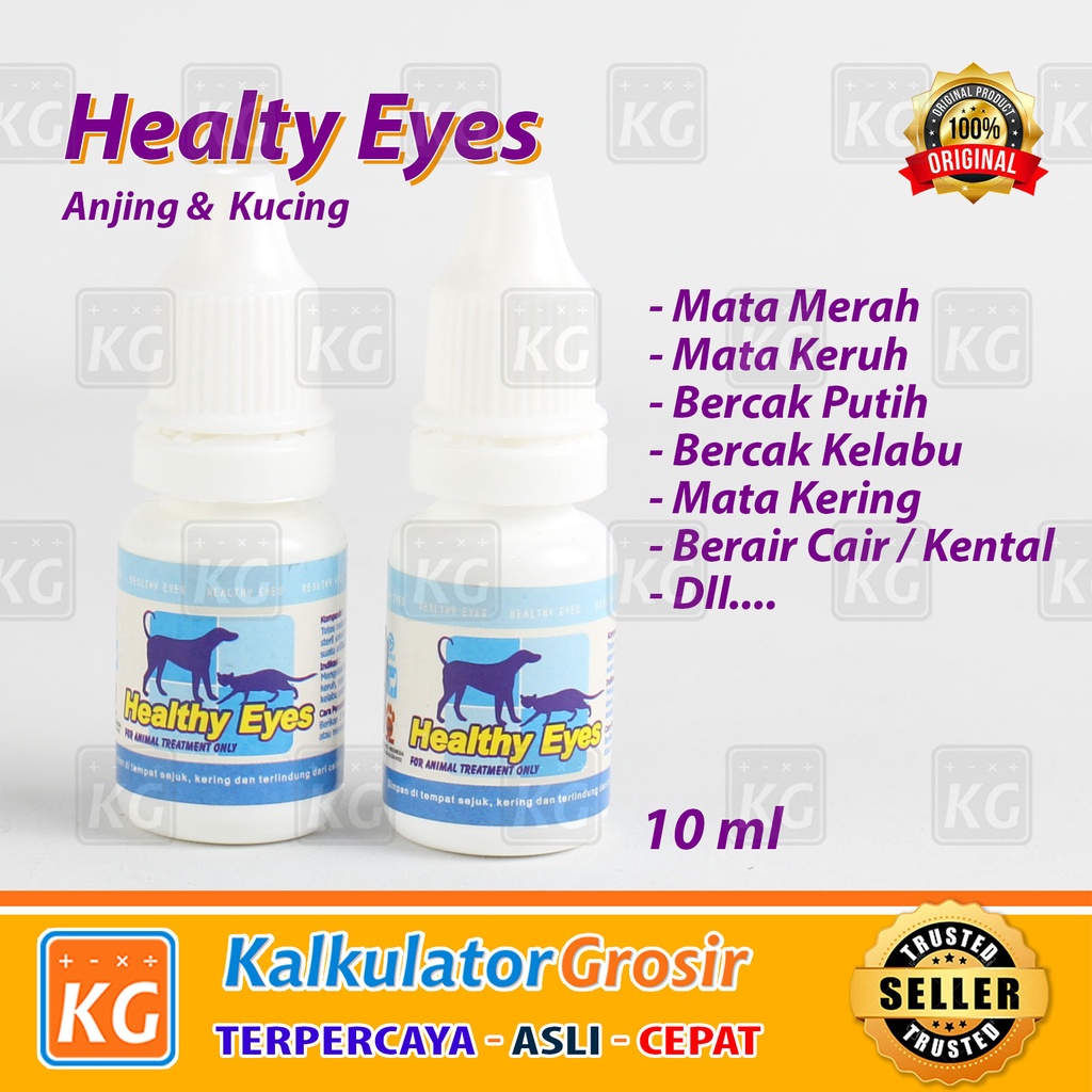 HEALTY EYES Raid All Obat Tetes Mata Kucing/Anjing 10 Ml Merah Infeksi Sakit Bercak Putih Healty Eye for cat