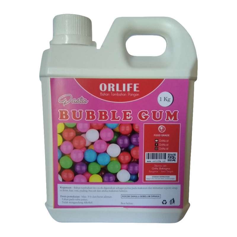 

(READY STOK)Perisa Pasta Pink Bubblegum atau Permen Karet Merah Muda Orlife 1 kg / Perisa Pasta/Bibit Permen Karet