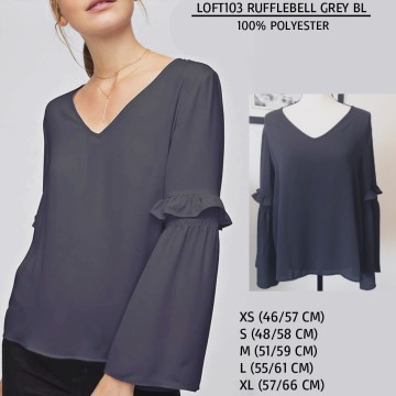 Blouse Wanita Lengan Duyung (LOFT103 RUFFLEBELL BL)-3