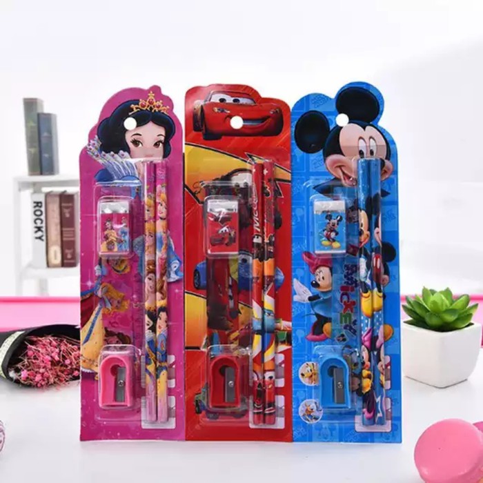 

Set Alat tulis Basic karakter lucu dan murah