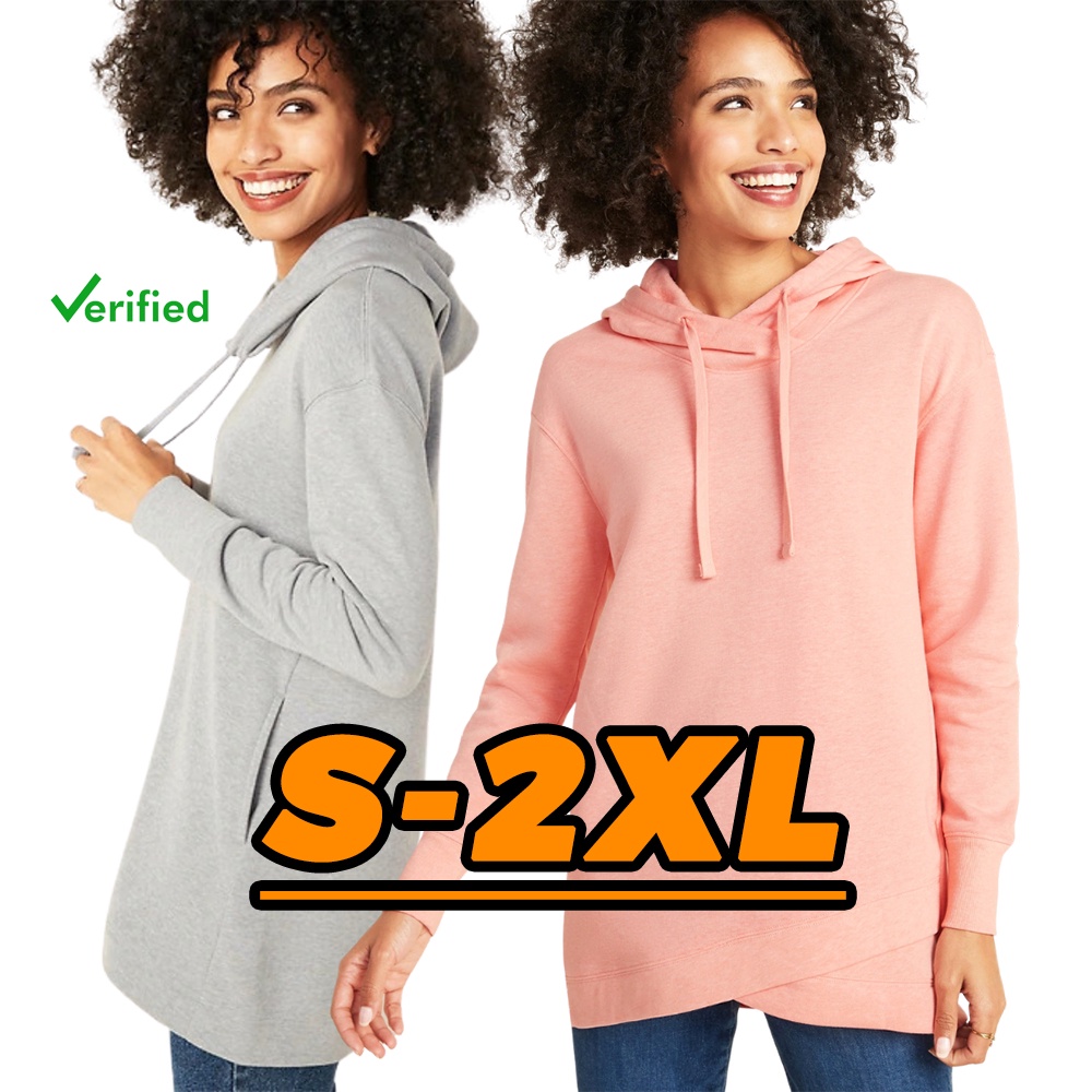 Sweater Hoodie French Terry Bahan Cotton Fleece Tebal Korea Lari Running Jogging Sepeda Sport Branded Fashion Import Original Cewek Wanita Perempuan Polos Premium