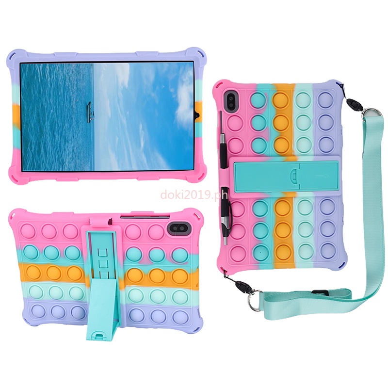 Casing Untuk Samsung Galaxy Tab S5e T720 10.5inci&amp;quot; Casing Soft Case Silikon Motif Push It Bubble Untuk S6 Lite P610 S6 T860