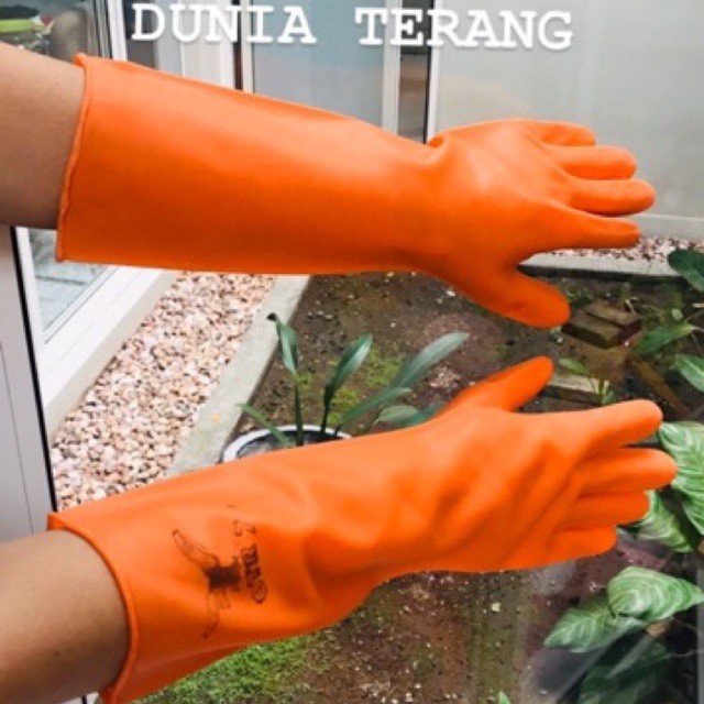 Sarung Tangan Karet Latex OTR 7 panjang 40cm Hand Glove OTORY 7