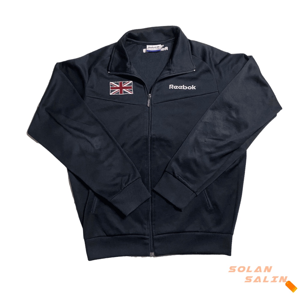 Reebok Classic UK - Jaket Tracktop Pria Original - Preloved