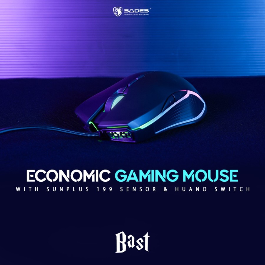 Sades Bast RGB Gaming Mouse