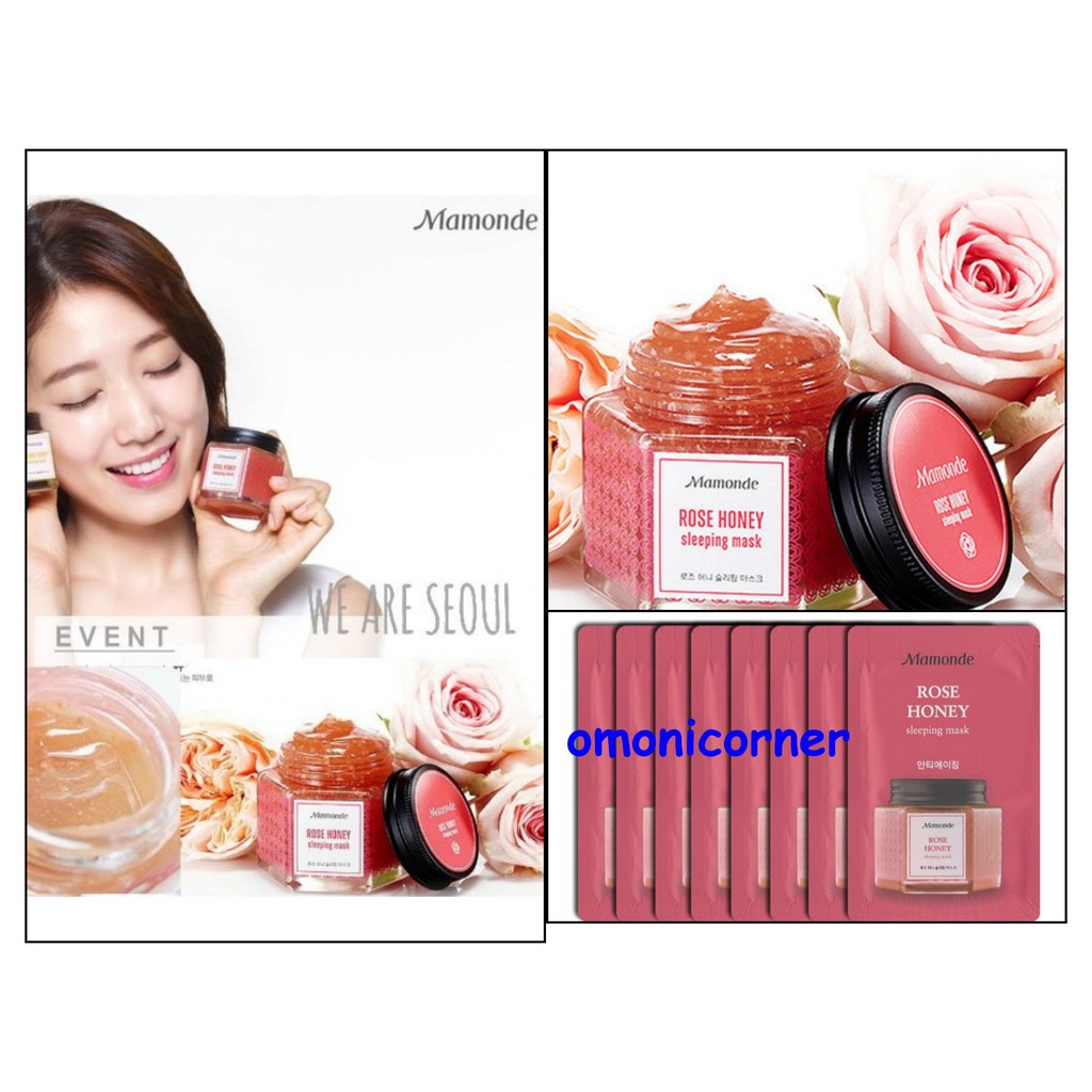Mamonde Rose Honey Sleeping mask sample sachet sample sachet
