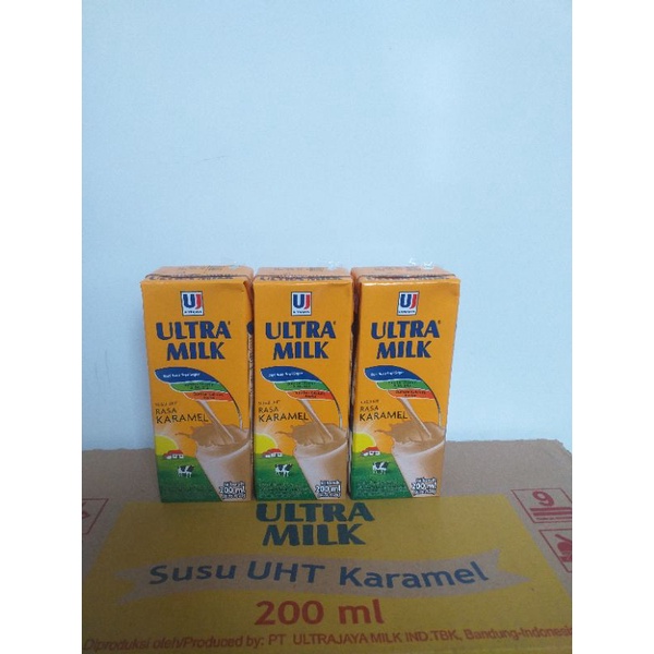 

Susu Ultra Milk Rasa Caramel 200 ML