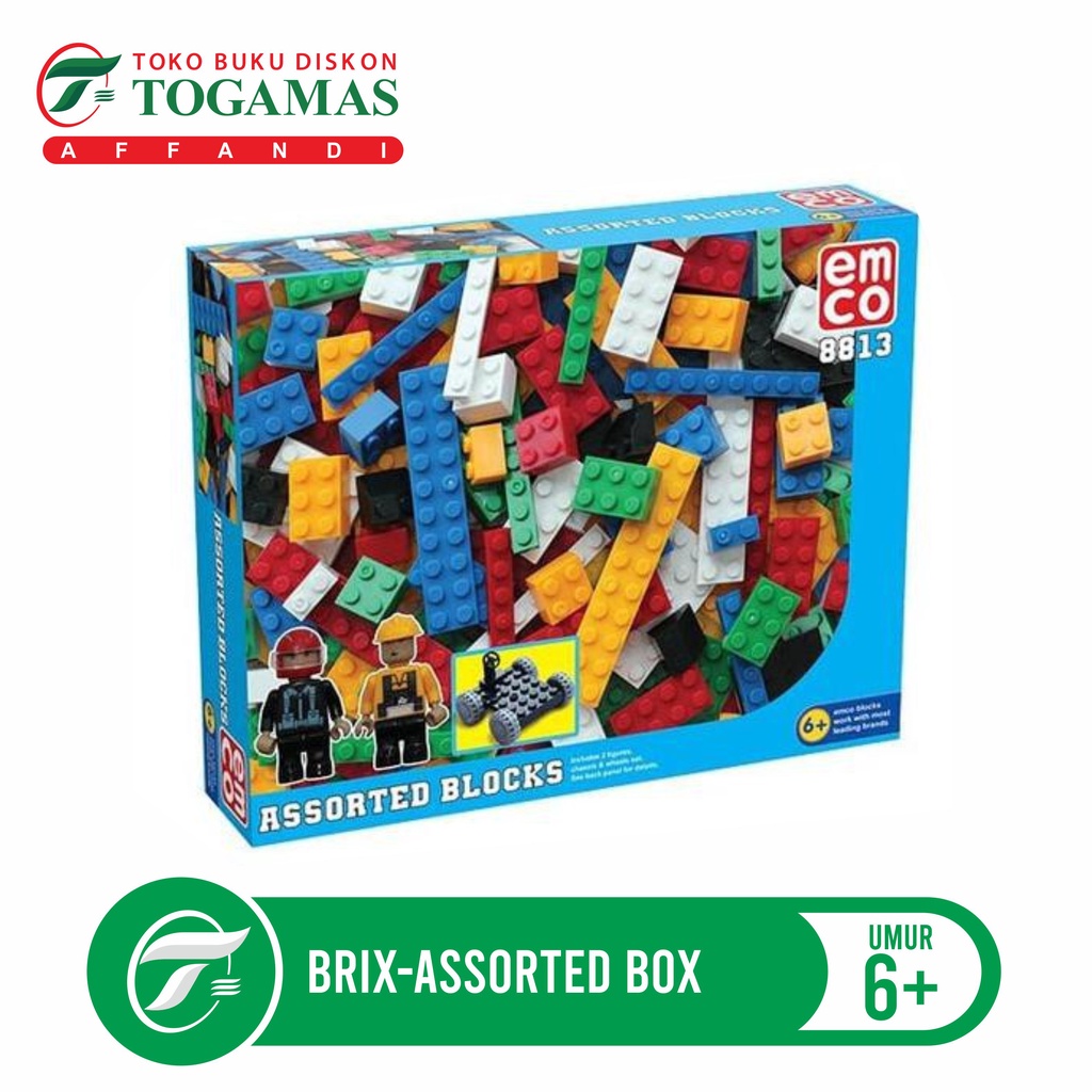 MAINAN - EMCO BRIX-ASSORTED BOX // MODEL 8813 // MAINAN ANAK UMUR 6 TAHUN +