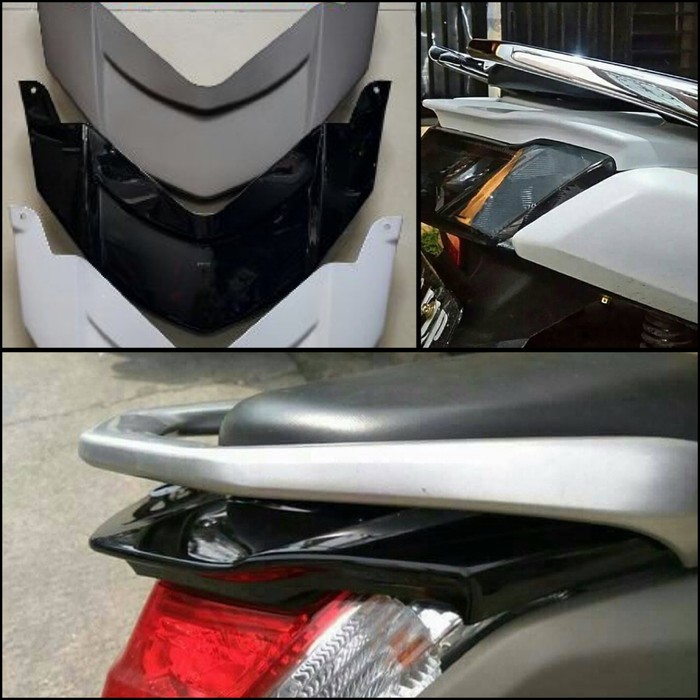 Ducktail  Sirip Belakang Nmax Sirip Nmax - Hitam Kilat